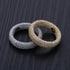 925 silver micro inlaid zircon ring sterling silver jewelry hip hop personality men's ring